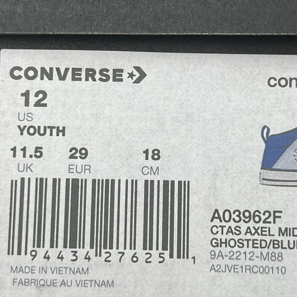 Converse Chuck Taylor All Star Little Boys Slip on Shoe Size 12 Light/Royal Blue